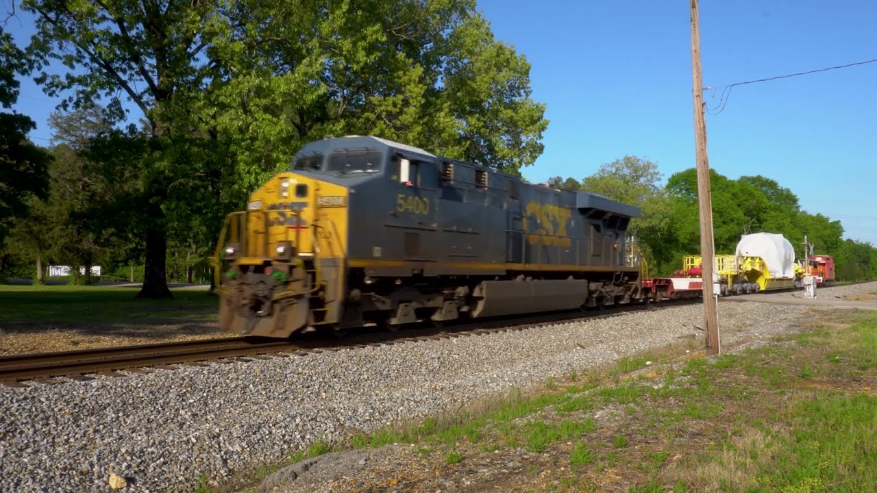 NS 057 with CSX 5400: TVA GE Gas Turbine Placement