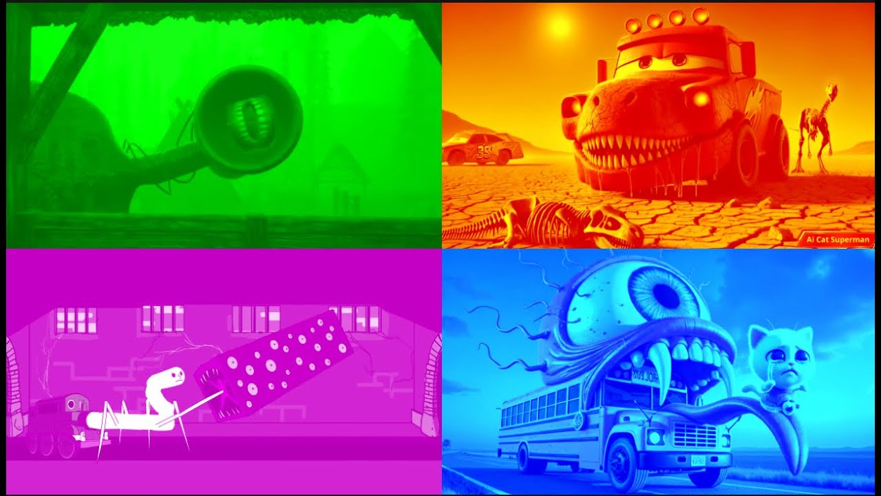 🎶 Tiles Hop EDM Rush SIREN HEAD🆚 LINGTNING McQUEN DENO 🆚 TRAIN EATER🆚 MONSTER SCHOOL BUS