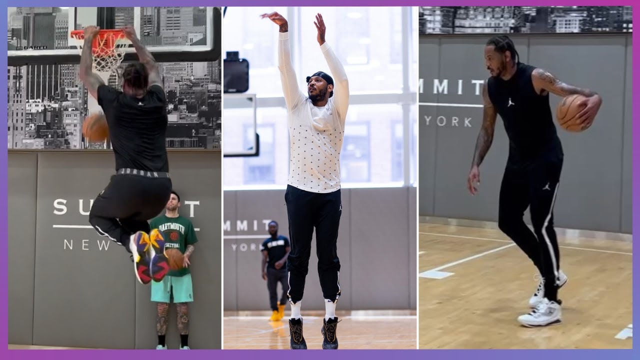 💥 Carmelo Anthony made this drills look EASY!! Carmelo Anthony workout 2022