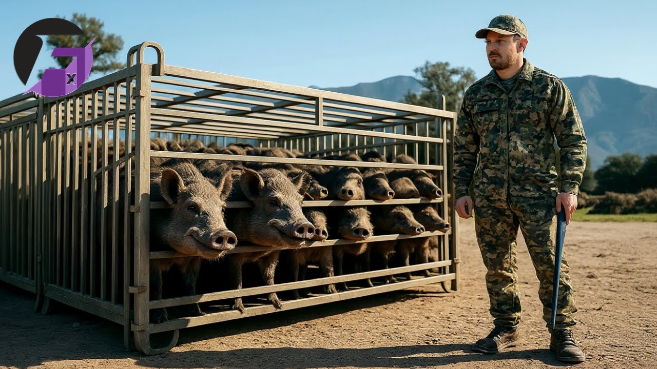 Texas Farmers' INCREDIBLE Methods for Trapping #Wildboars – The Unbelievable Technology!