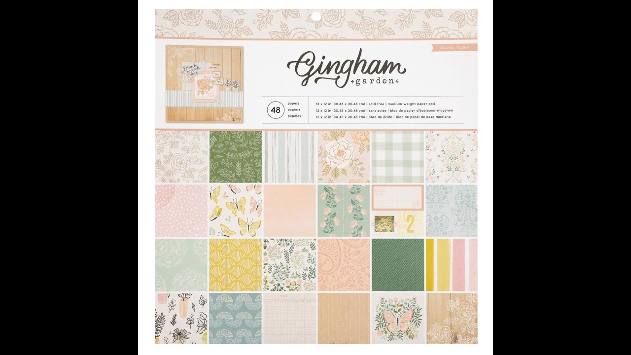 Scrap With Me | Crate Paper | Gingham Garden | The ScrapRoom May 2023 Kit Club