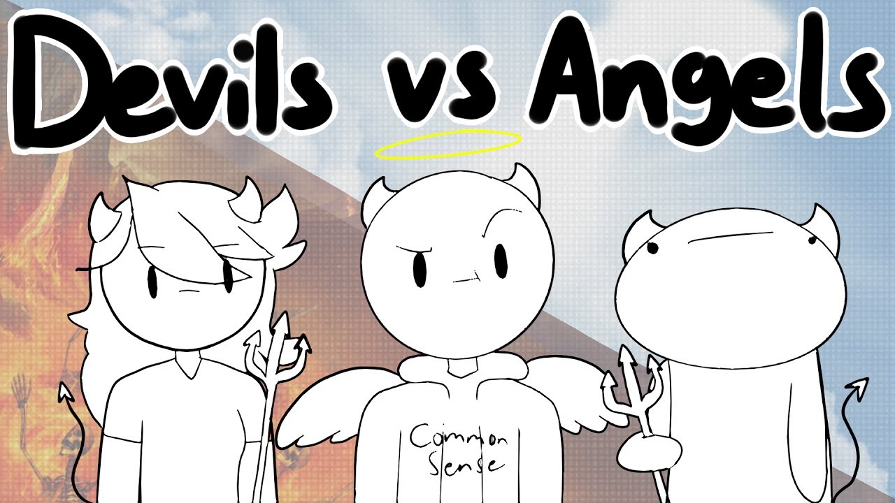 Дьяволы против ангелов с Jaiden Animations и TheOdd1sOut