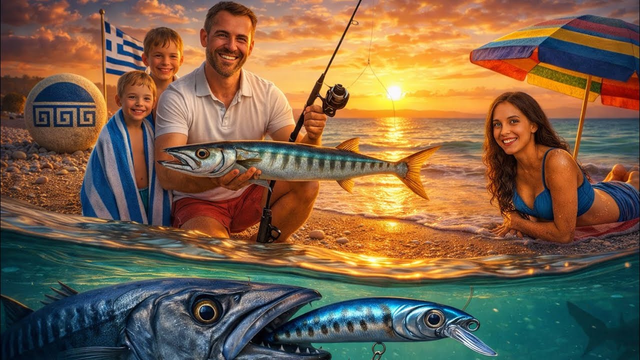 DIY Wooden Lure for Barracuda | Handmade Saltwater Fishing in Greece