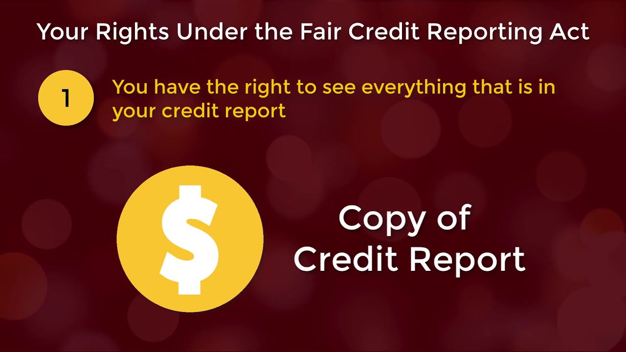Knowing Your Rights Under the Fair Credit Reporting Act