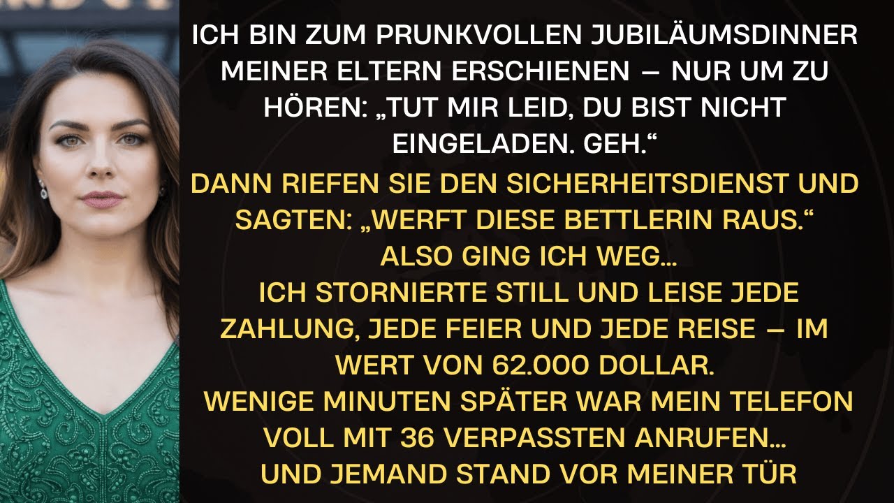 Ich zahlte ihre Luxus-Party, sie nannten mich 