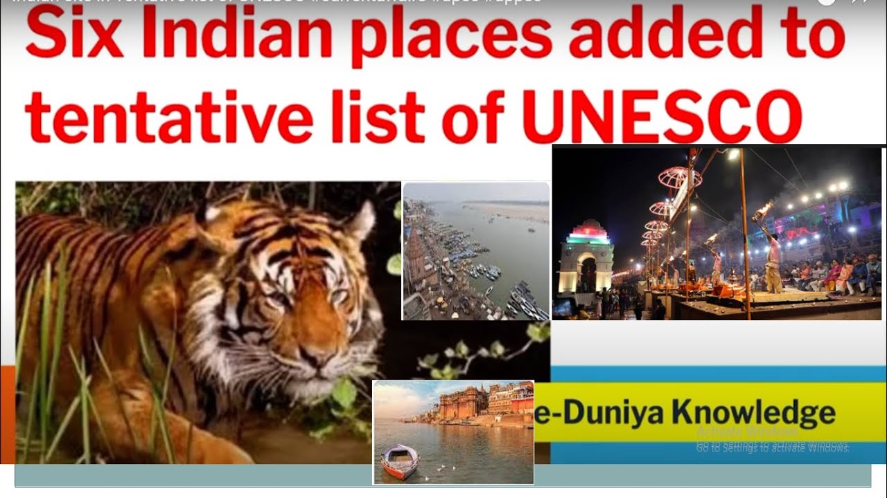 Indian site in Tentative list of UNESCO #currentaffairs #upsc #uppsc