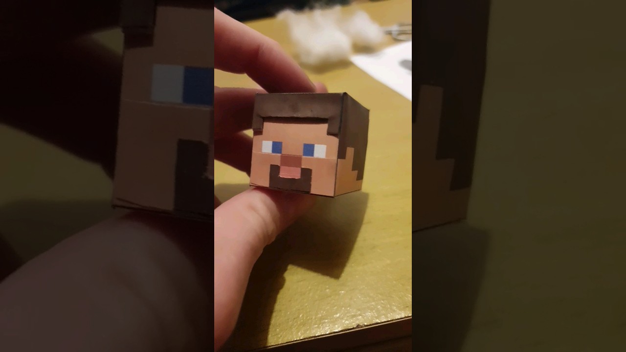 Making paper minecraft steve! 