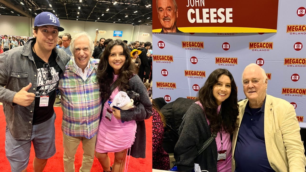 We Met LEGENDARY CELEBS @ MEGACON ORLANDO! John Cleese, Henry Winkler, & MORE! We Have Stories..😵😂