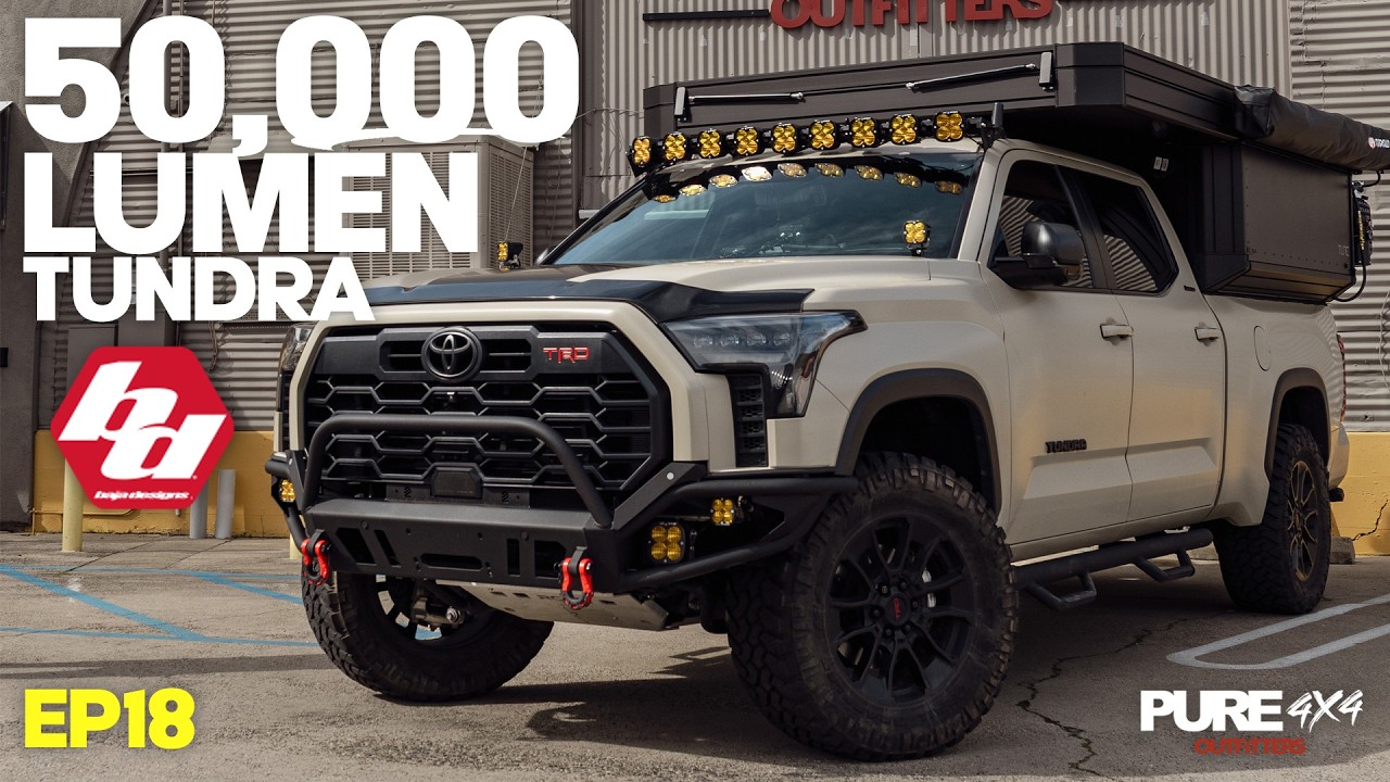 3rd Gen Tundra (Baja Designs, AlphaRex Headlights, Lil B's Bumper, Tune M1 Camper, SPOD, PURE 4x4)