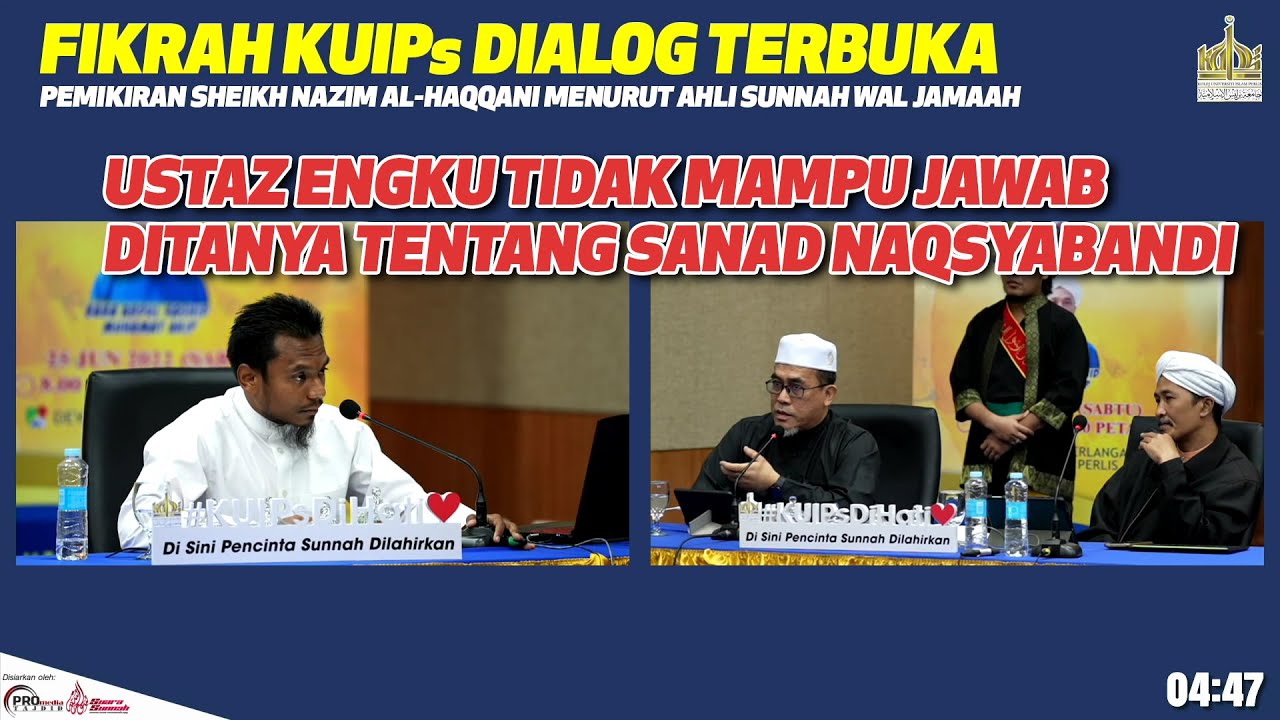 Ustaz Engku Tidak Mampu Jawab Ditanya Tentang Sanad Naqsyabandi