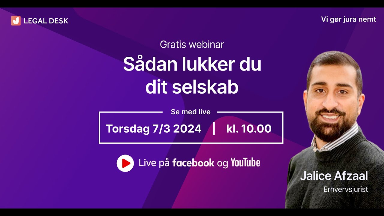 Sådan lukker du din virksomhed