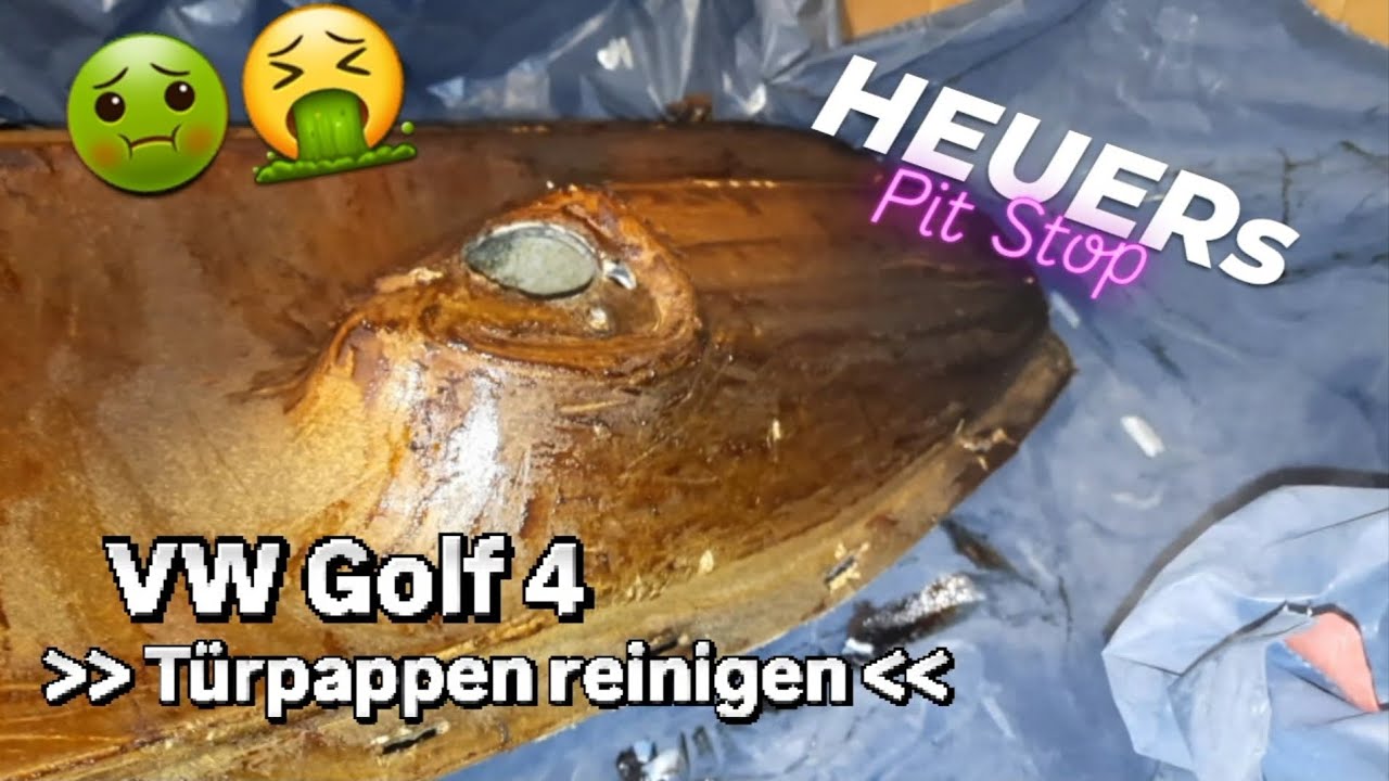 Golf 4 Türpappen Schaumkleber entfernen | Doorboards erneuern Kleber und Stoff entfernen Part 2