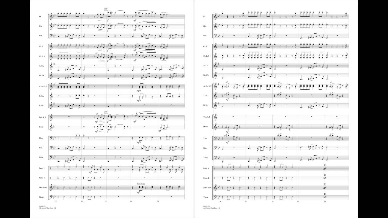 All About That Bass arranged by Paul Murtha