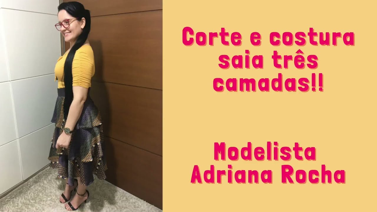 Corte e costura /Saia três Camadas