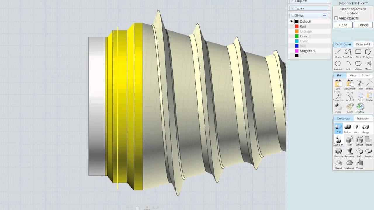 Bioshock Drill Moi and 123d modeling Tutorial