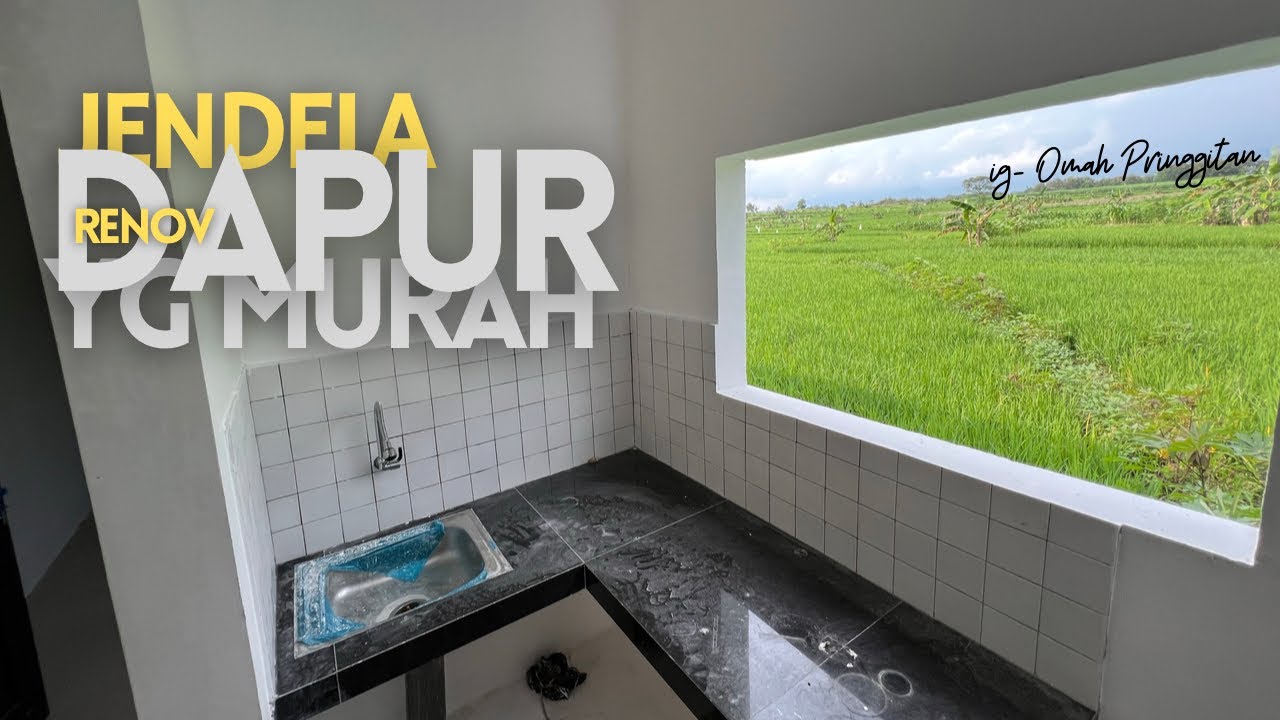 Renovasi dapur rumah subsidi simple murah episien ‼️|monggodicontomak