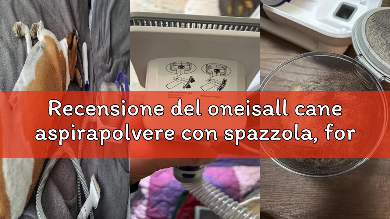 Recensione del oneisall cane aspirapolvere con spazzola, forte potenza di aspirazione cane spazzola