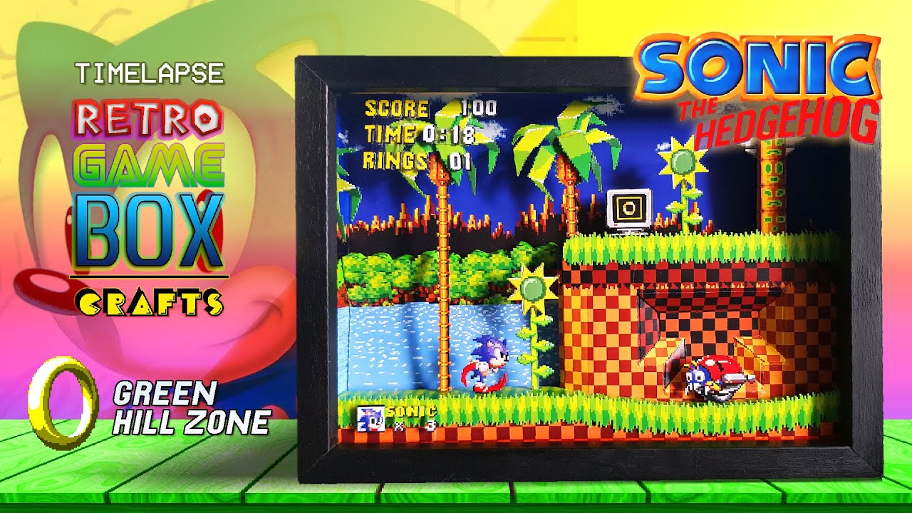 ⏱ Sonic the Hedgehog Diorama/Shadowbox Making of