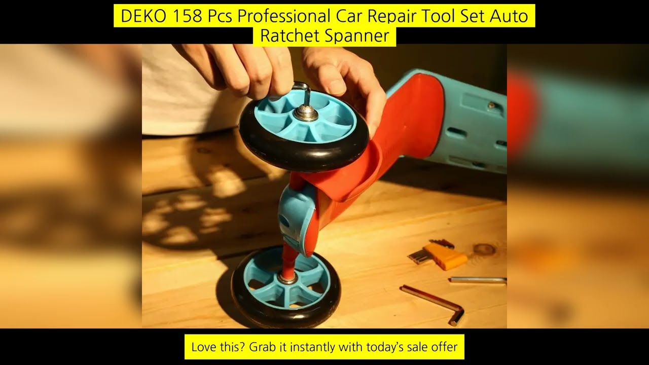 Deko 158 Pcs Professional Car Repair Tool Set Auto Ratchet Spanner Screwdriver