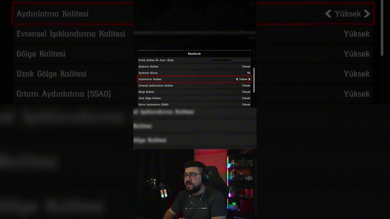 RDR2 GRAFİK-FPS AYARLARI #shorts #rdr2
