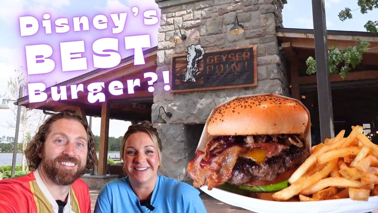 Disney's BEST Burger?! Dinner at Geyser Point at Wilderness Lodge