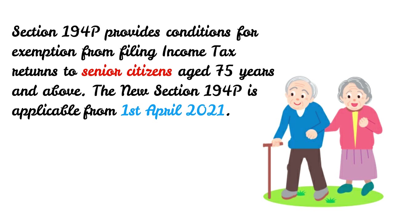 CA Prasoon Kumar | Section 194P of Income Tax Act 1961 | Senior Citizens