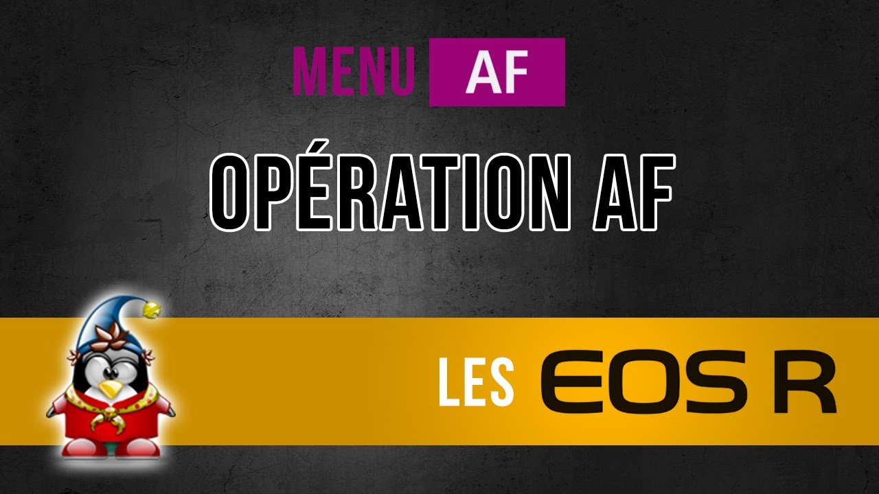 Les menus des Canon R - Opération AF