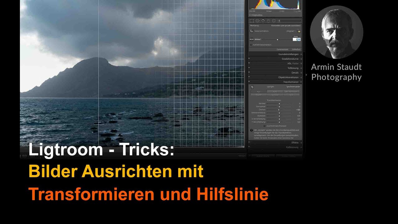 Lightroom - Tricks: Bilder Ausrichten mit Transformieren und Hilfslinie