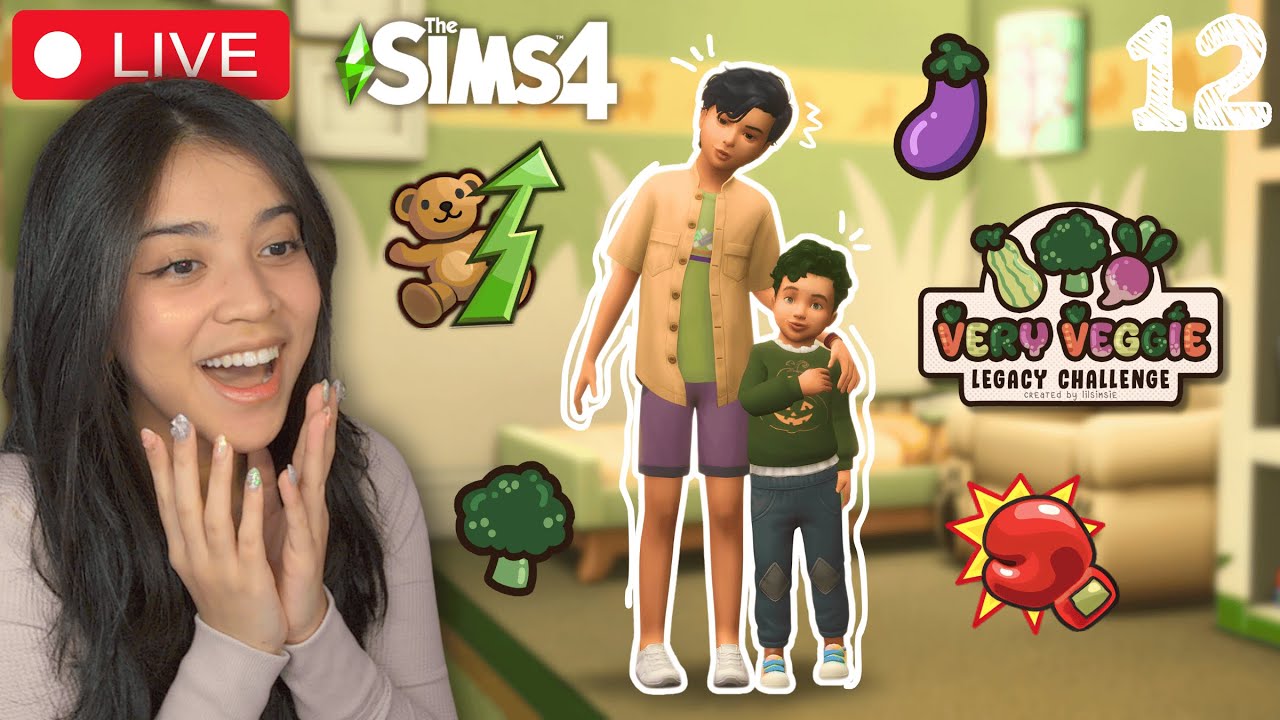 ARE THEY GETTING ALONG TOGETHER?  *Very Veggie Legacy*  - The Sims 4 (LIVE)