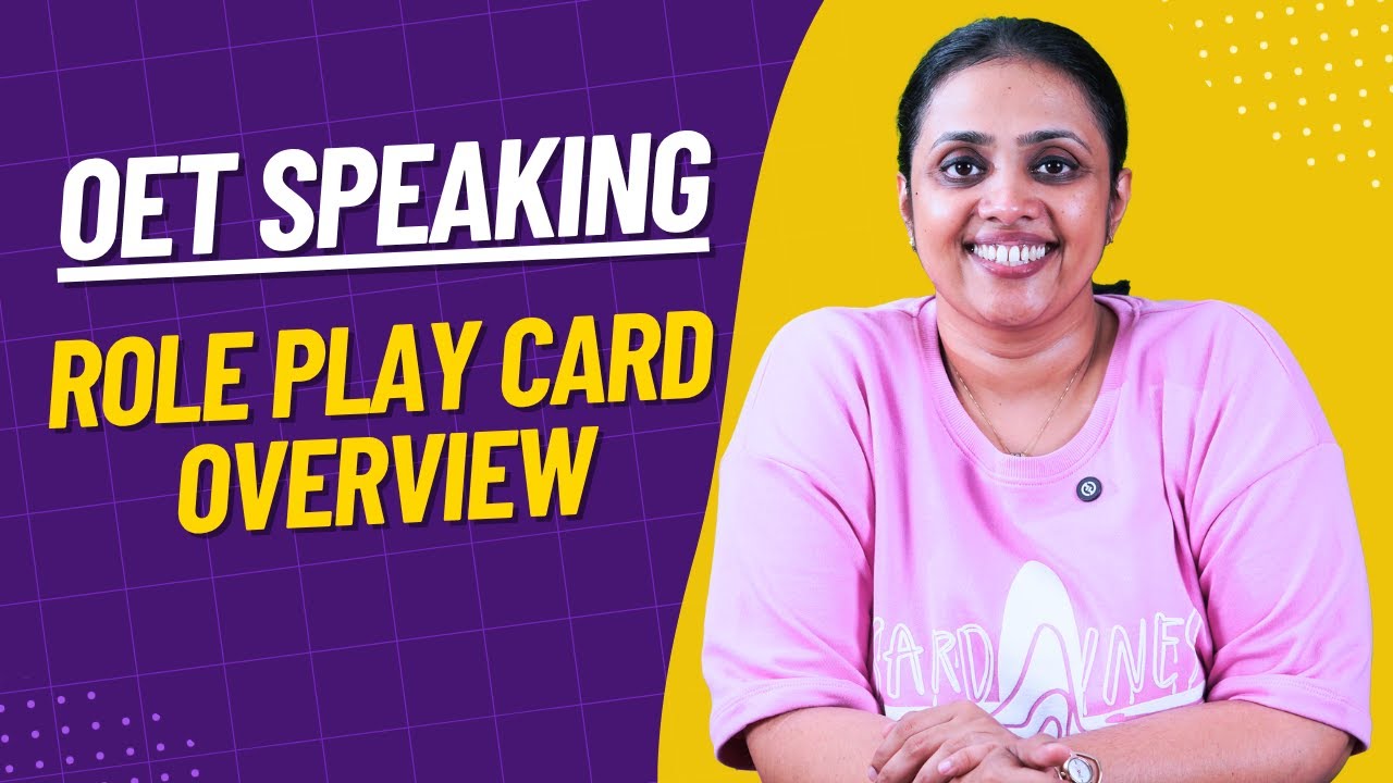 OET Speaking | Role Play Card Overview