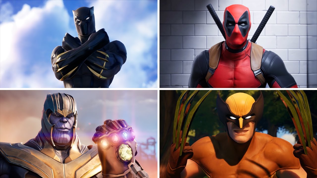 FORTNITE ALL MARVEL CROSSOVER TRAILERS (Seasons 1 &ndash; 15)