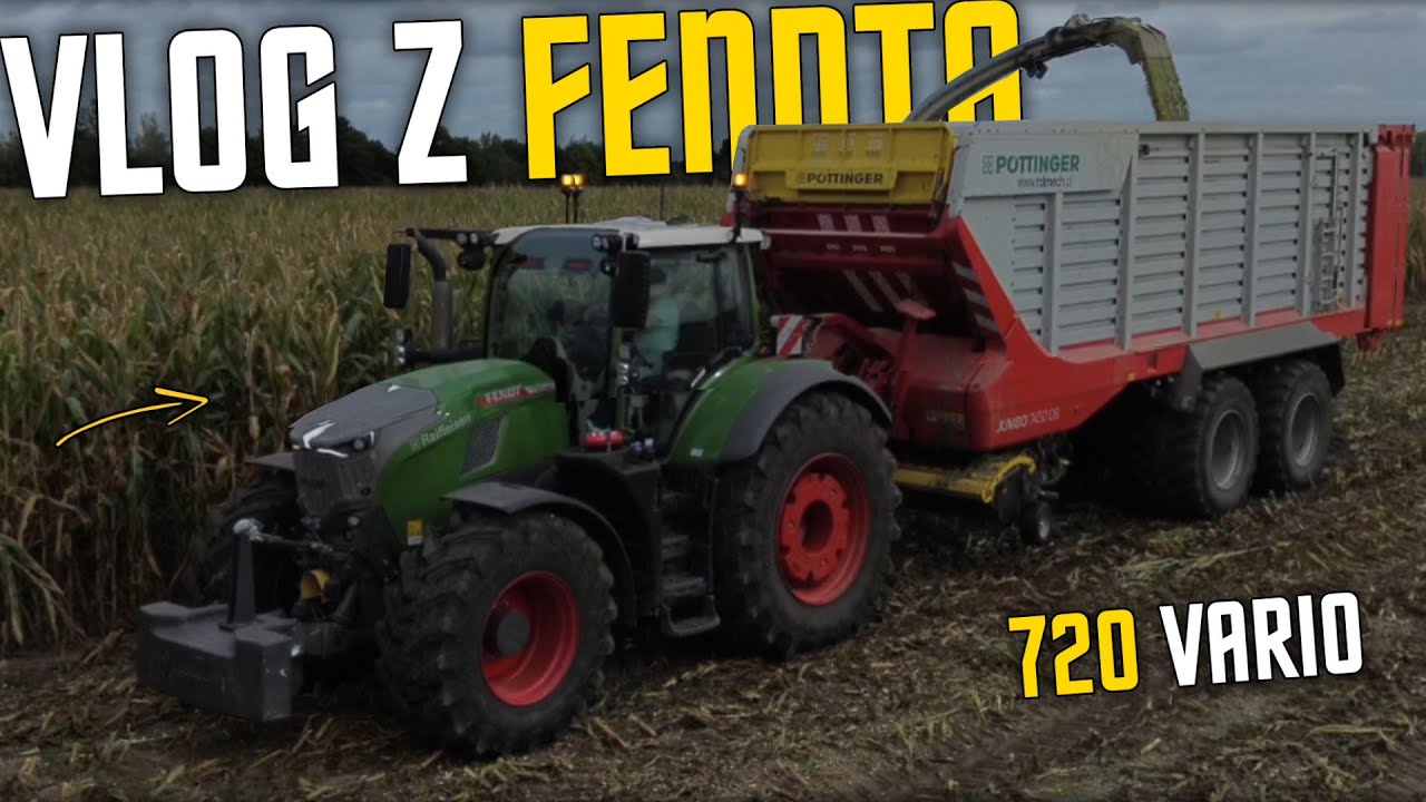 🇵🇱★ [Vlog#5] Fendt 720 Vario Oczami Operatora ✔ Koszenie Kukurydzy Na Kiszonkę Z Ur Kieł Rol ★