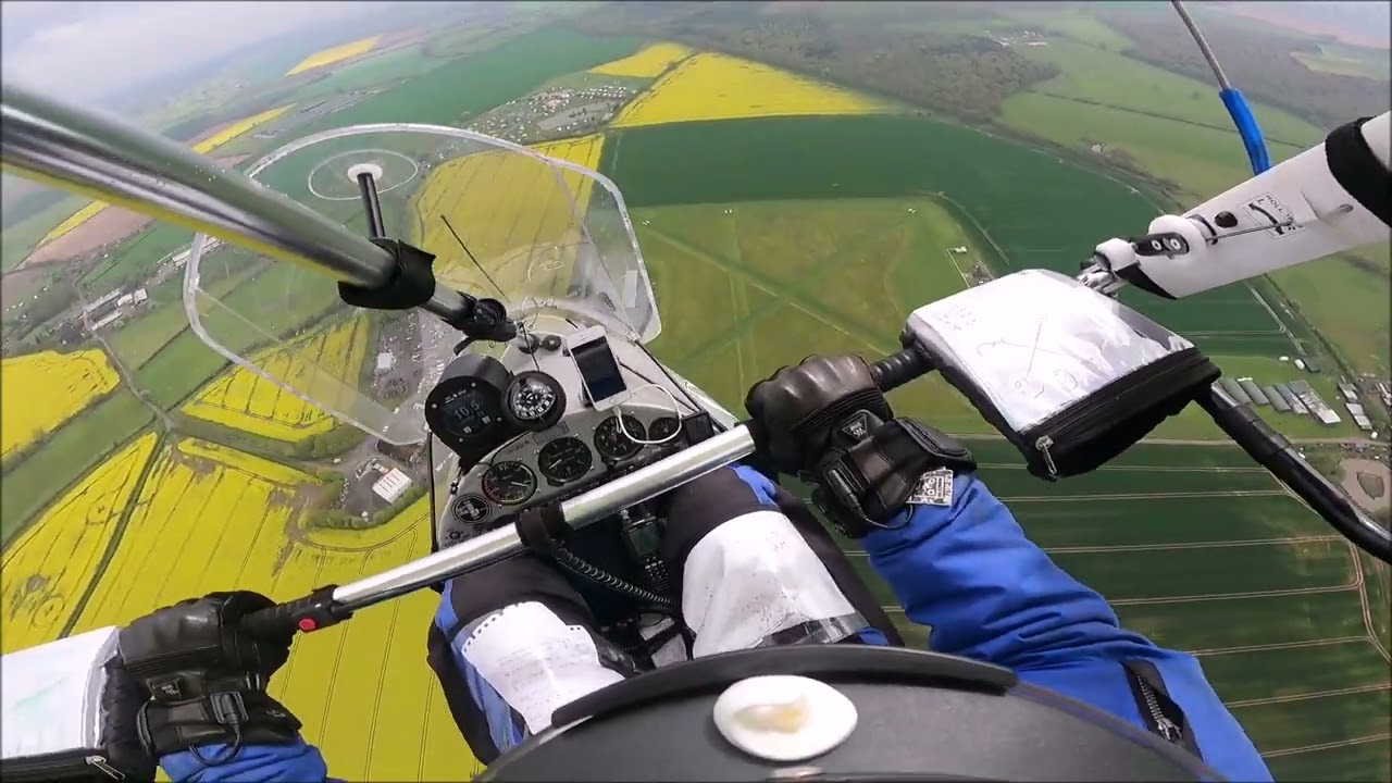 Otherton Airfield from the East in challenging turbulance P&M Quik GTR