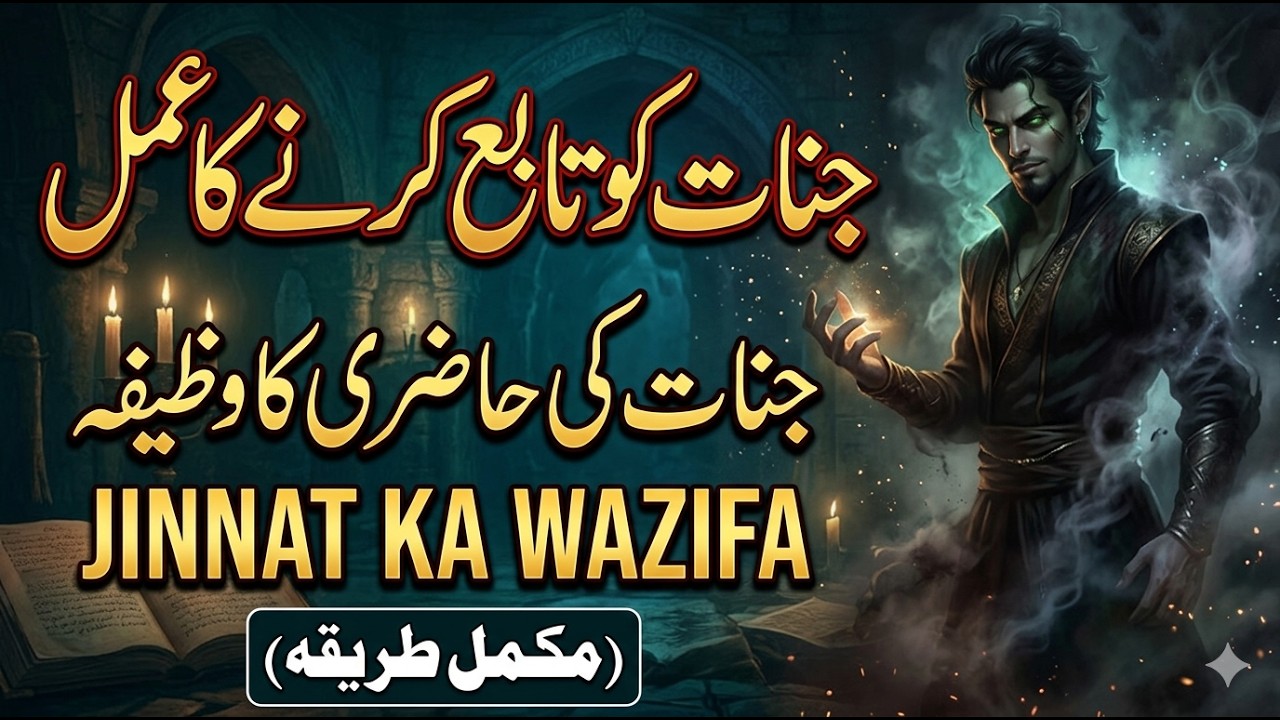 Jinnat Ko Tabeh Karne Ka Amal | جنات کو مسخر کرنے کا عمل, Jinnat Ka Wazifa Jinnat Ki Hazri ka wazifa