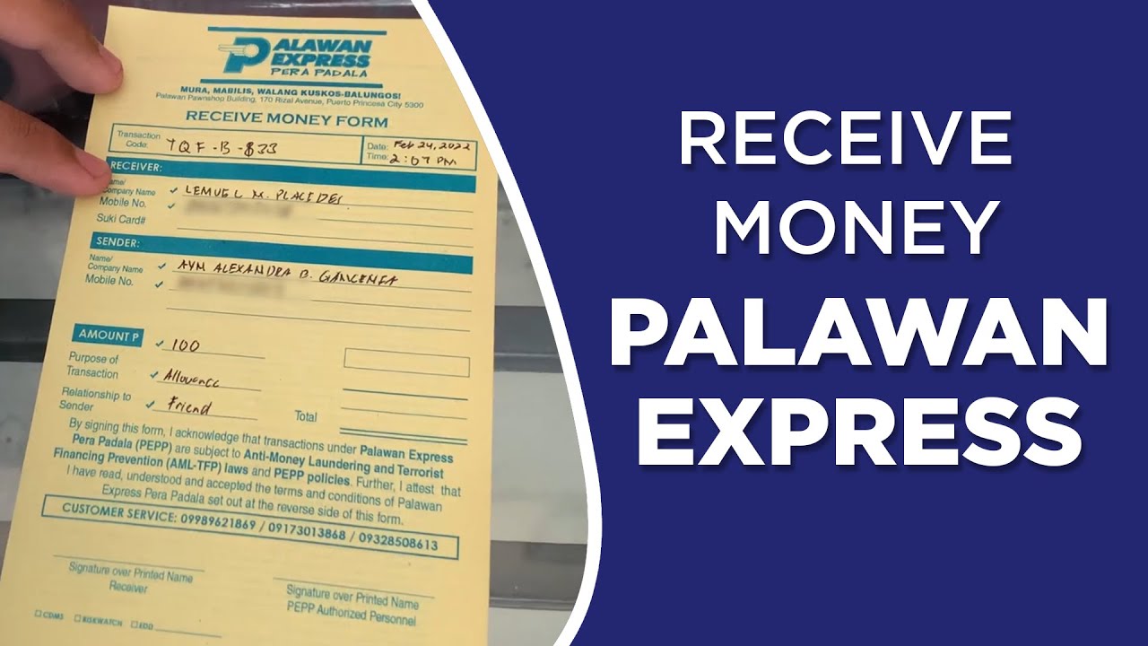 RECEIVE MONEY THRU PALAWAN EXPRESS