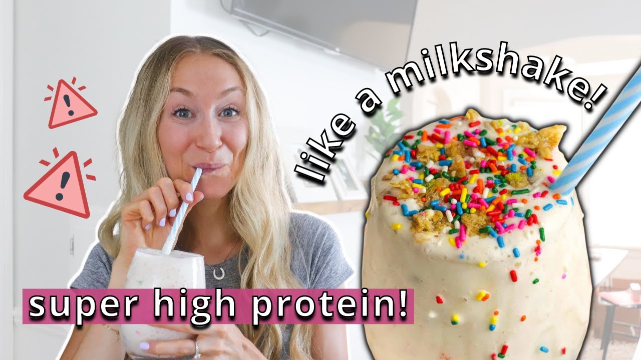 It’s Like A Milkshake! The Best Birthday Cake Protein Shake Recipe