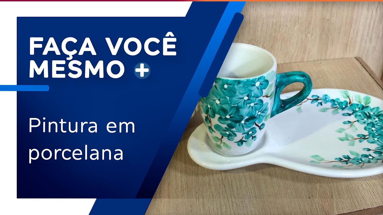 Mini flores com pintura em porcelana por Luciano Menezes
