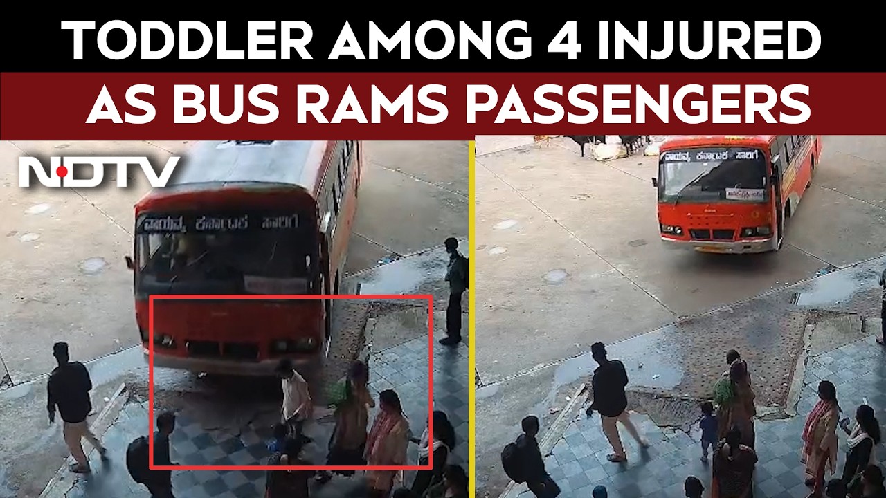 Toddler Among 4 Injured As Bus Rams Passengers In Karnataka