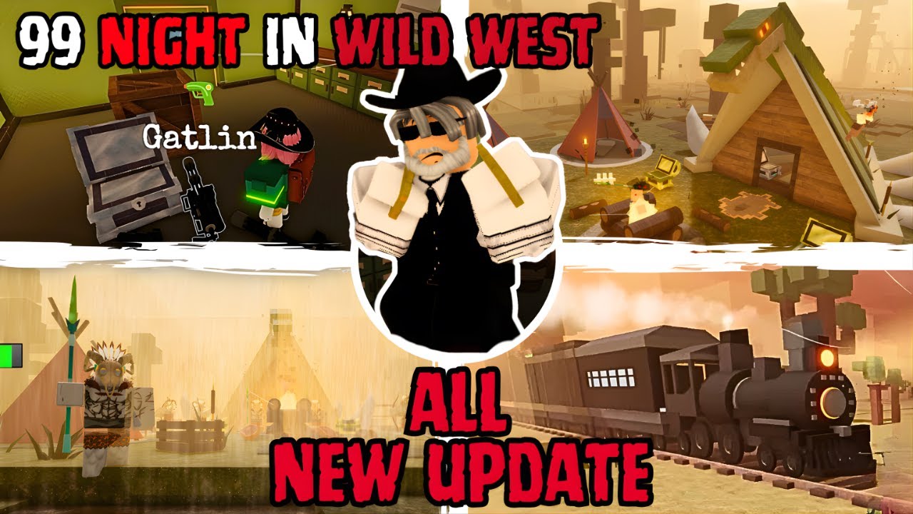 99 Nights in the Wild West🚂- All New Updates & Challenge - Roblox