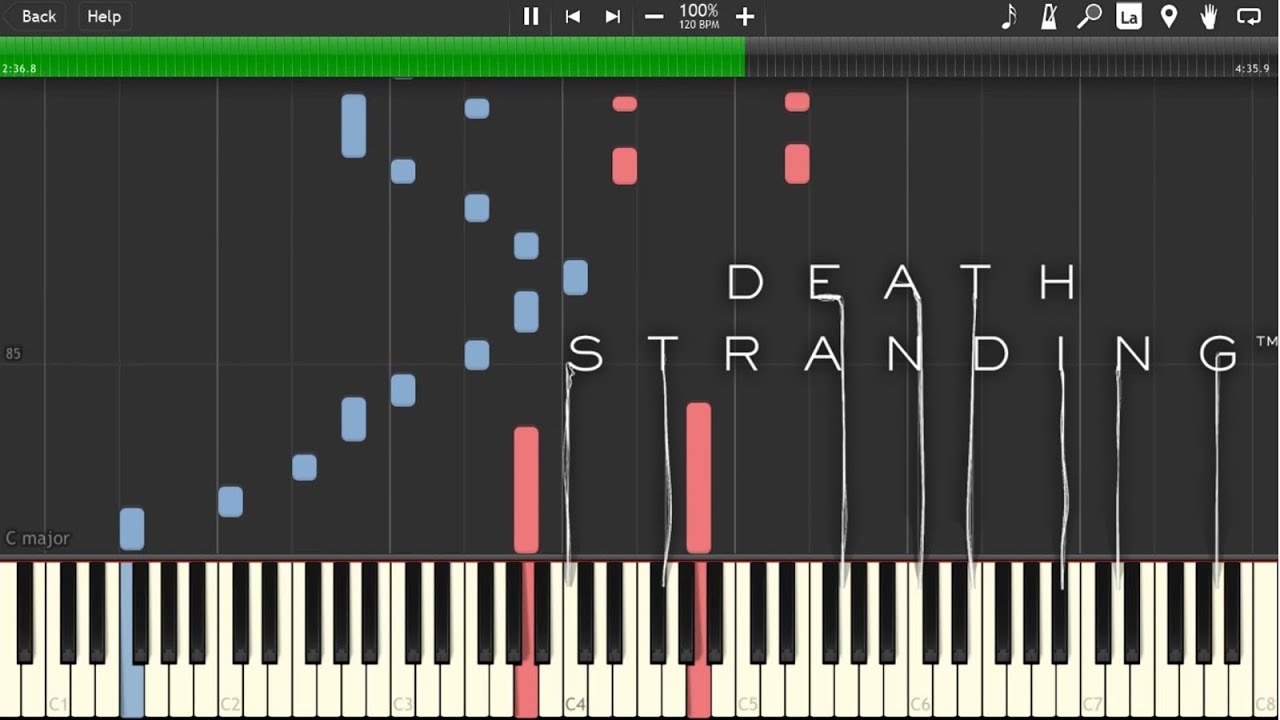 Death Stranding - Low Roar-Don't be so serious (Piano Tutorial)