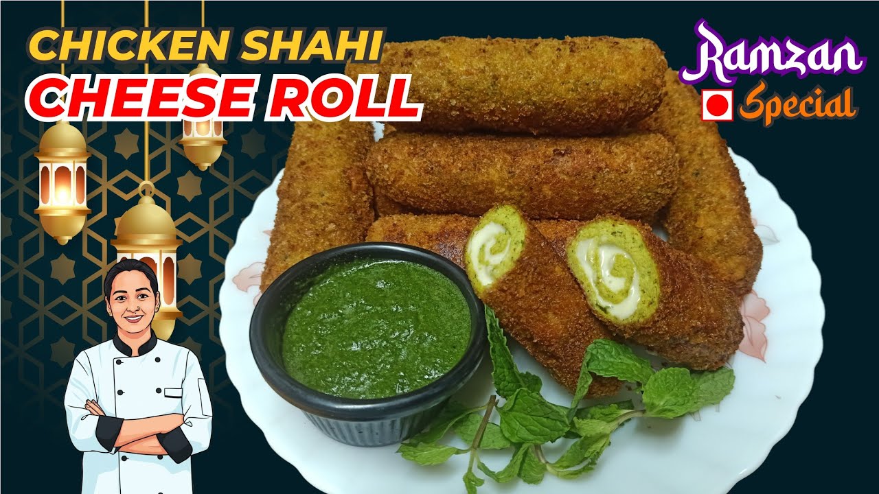 चिकन शाही रोल 😍 Chicken Shahi Roll ❤️ Ramzan special recipe