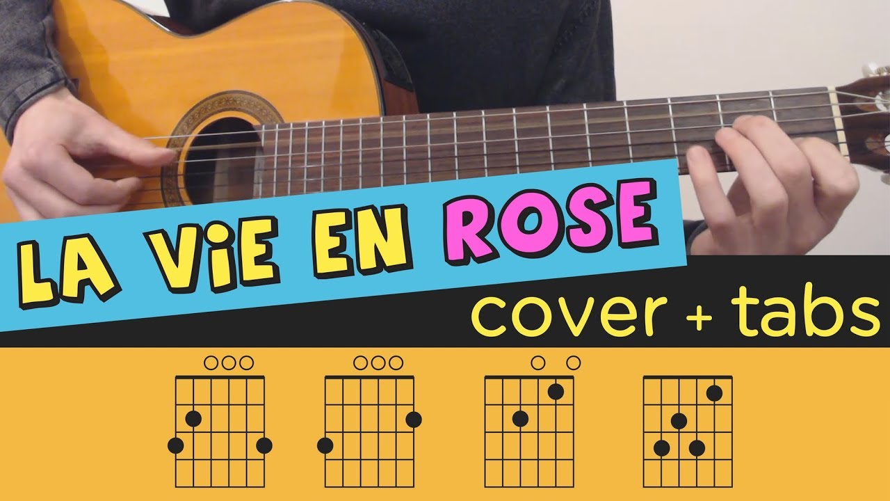 LA VIE EN ROSE - Guitar Cover // Lesson // Fingerstyle // Tutorial // Tab