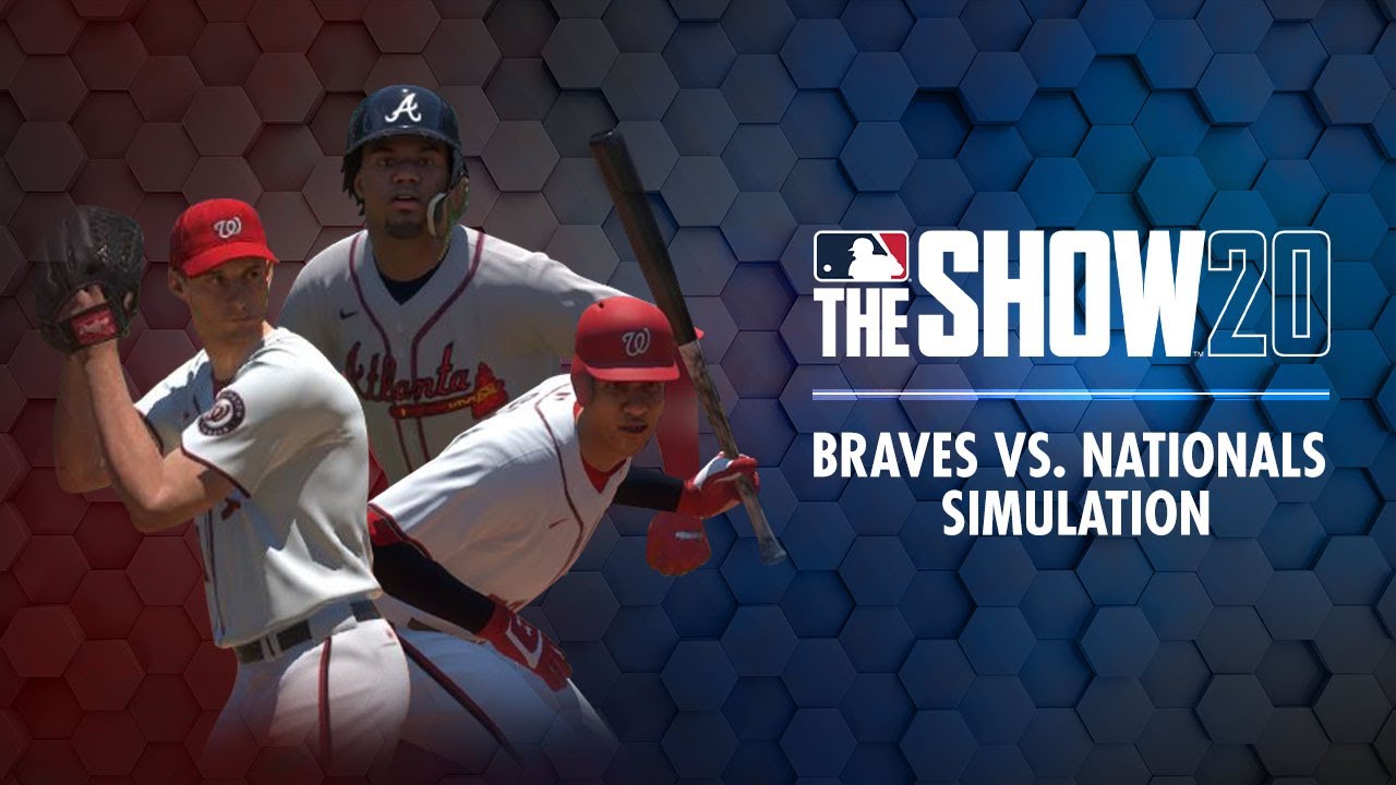 Braves vs. Nationals MLB The Show 20 Simulation (Crazy ending! Juan Soto, Braves come alive late)