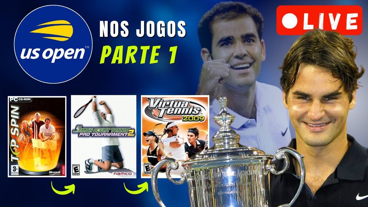 🔴Jogando TODOS os US Open nos VideoGames! - Parte 1
