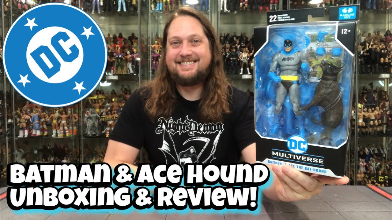 Распаковка и обзор игры Batman & Ace The Bat Hound от McFarlane, DC!