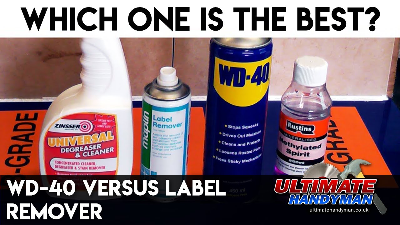 WD-40 versus label remover