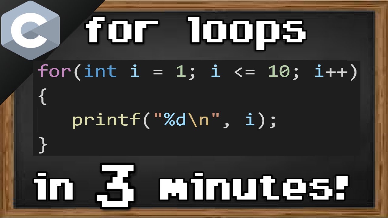 C for loops in 3 minutes! 🔁