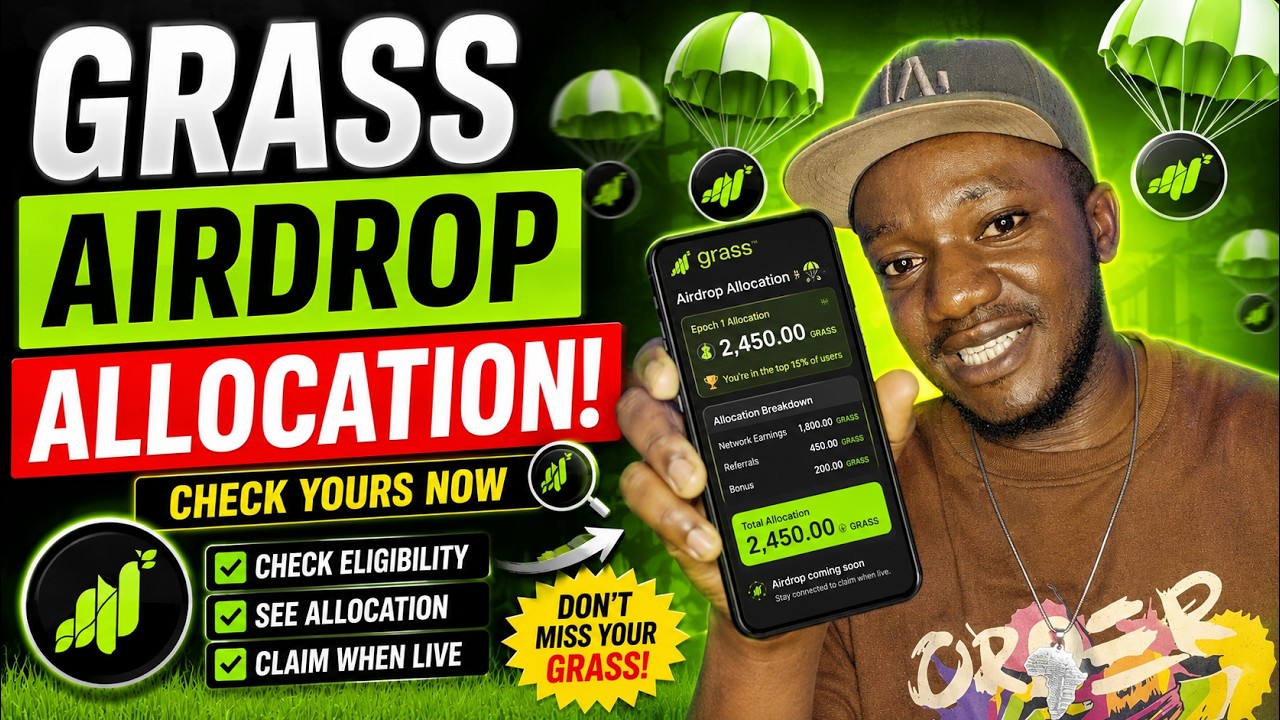 Аирдроп Grass 2-го сезона уже доступен для получения! Я легко забрал свои небольшие 1,16 доллара 😂