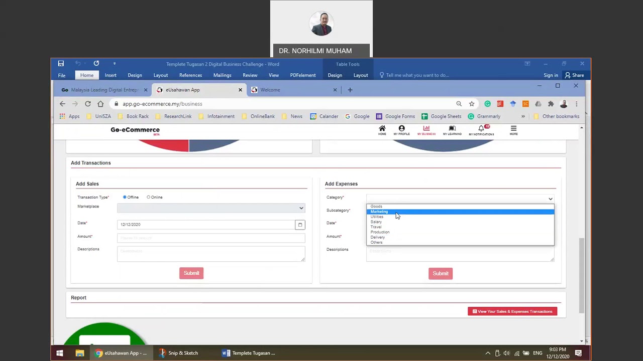 Go eCommerce - Tutorial 2: update sales