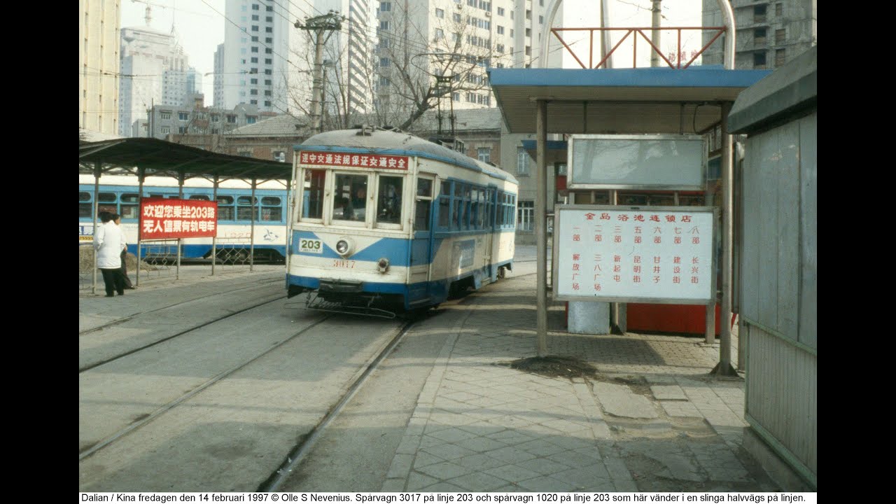 China 1997-02 Trolleybuses, Trams and Metro in Beijing and Dalian.